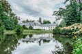 Velke Losiny Castle in Czech spa town,East Bohemia,Jeseniky Mountains,Czech Republic.Romantic Renaissance chateau with sgraffito