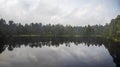 Velke Mechove jezirko lake on Rejviz in Jeseniky mountains in Czech republic Royalty Free Stock Photo