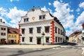 Velke Mezirici - Main Square and city hall, Czech republic