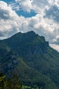 Velky Rozsutec from Boboty hill in Mala Fatra mountains in Slovakia Royalty Free Stock Photo