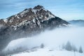 Velky Rozsutec in Slovakia in winter nature. High Quality Photo