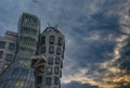 Modern architecture in european city and blue sky