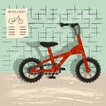 Bicycle rent illustration