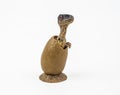 Velociraptor in the egg ,dinosaur on white background Royalty Free Stock Photo