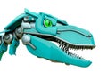 Velociraptor robot side view head