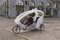 Velotaxi (cycle rickshaw) in Helsinki, Finland