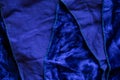 Velour fabric dark blue close up texture for background, wallpaper Royalty Free Stock Photo