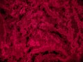 Velour fabric in a red shade