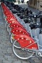 Velov Self-Service Bike in Lyon France Royalty Free Stock Photo