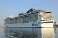 Velsen, The Netherlands - July 2nd, 2015: MSC Splendida Royalty Free Stock Photo