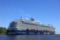 Velsen, The Netherlands - May 7th 2018: Mein Schiff 1 TUI Cruises Maiden Voyage Royalty Free Stock Photo