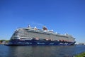 Velsen, The Netherlands - May 7th 2018: Mein Schiff 1 TUI Cruises Maiden Voyage Royalty Free Stock Photo