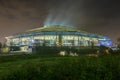 Veltins Arena in Gelsenkirchen at the night of the annual Biathlon event Royalty Free Stock Photo