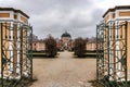 Veltrusy Castle, baroque chateau with large park,popular tourist landmark,Czech Republic.Beautiful residence in Czech countryside Royalty Free Stock Photo