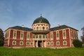 Veltrusy Chateau in autumn time under blue sky. Royalty Free Stock Photo