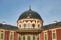 Veltrusy Chateau in autumn time under blue sky. Royalty Free Stock Photo