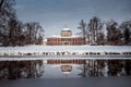 Veltrusy chateau in winter Royalty Free Stock Photo