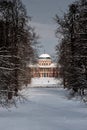 Veltrusy chateau in winter Royalty Free Stock Photo