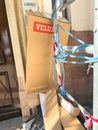 Velux Windows Cardboard Debris at Renovation Site