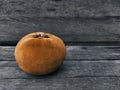 Velvet apple fruit on wooden background Royalty Free Stock Photo