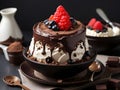 Velvet Cocoa Fantasy: Experience Luxurious Decadence with Dark Chocolate Bingsu