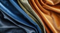 Velvet fabric with soft folds and a rich, deep color picture