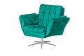 Velvet fabric and wood armchair modern designer Royalty Free Stock Photo