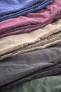 Velvet Pants of Assorted Colors Isolated on White #6