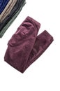 Velvet Pants of Assorted Colors Isolated on White #5