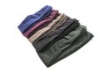 Velvet Pants of Assorted Colors Isolated on White #1