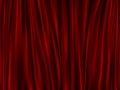 Velvet red curtain abstract background. Vector illustration Royalty Free Stock Photo