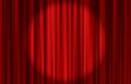 Velvet red curtain abstract background. Vector illustration Royalty Free Stock Photo