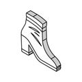 velvet shoe care isometric icon vector illustration Royalty Free Stock Photo