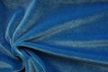 Velvet texture blue color background, expensive luxury fabric,  wallpaper. Royalty Free Stock Photo