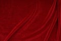 Velvet texture red color background, expensive luxury fabric,  wallpaper. Royalty Free Stock Photo