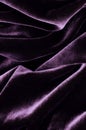 Velvet texture violet color background banner , expensive luxury fabric,  wallpaper. Royalty Free Stock Photo