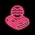 velveteen fabric neon glow icon illustration Royalty Free Stock Photo