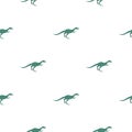 Velyciraptor dinosaur pattern seamless