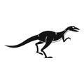 Velyciraptor icon, simple style Royalty Free Stock Photo