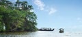 Vembanad lake at Kottayam Royalty Free Stock Photo