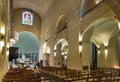 Main nave and presbytery of Our Lady of Nativity Cathedral Notre Dame de la Nativite in Vence historic town in France