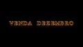 Venda dezembro fire text effect black background