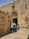 Vending Cart in Old Jerusalem, Holy Lands Royalty Free Stock Photo