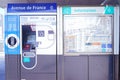 vending machine ticket Paris metro subway train Royalty Free Stock Photo