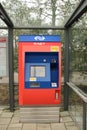 Vending machine for tickets at trainstation Waddinxveen Noord of RNET train