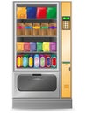 Vending snack is a machine vector illustration Royalty Free Stock Photo