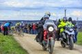 The Peloton on a Dirty Road - Paris-Nice 2016