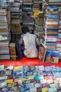 Vendor of books in Mumbai, India Royalty Free Stock Photo