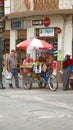 Vendor cart in Cuenca