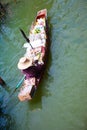 Vendor on floating market